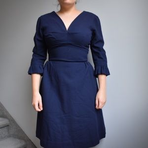 Vintage 1950’s Navy Blue Dress